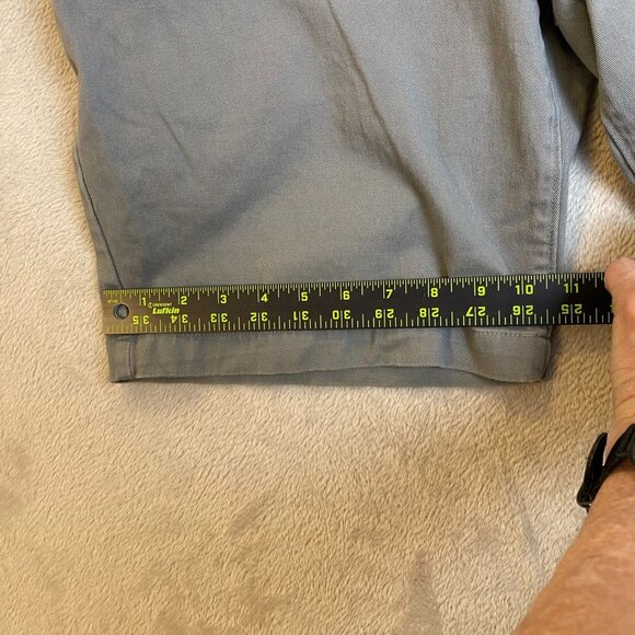 Dockers Mens Shorts 34 Gray Relaxed Fit Chino Cotton Casual Summer Wear - Picture 7 of 8